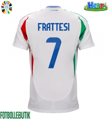 Italien Davide Frattesi #7 Bortatröja EM 2024 Kortärmad